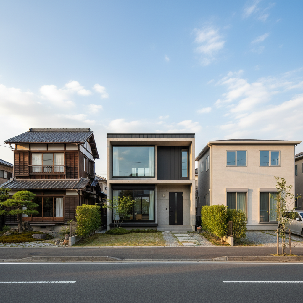 住宅建築の比較イメージ