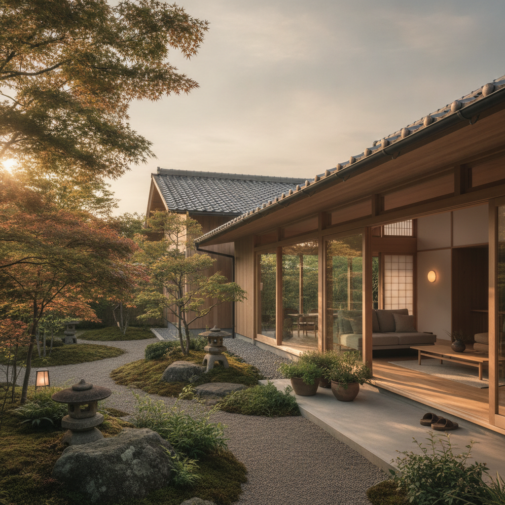 手入れの行き届いた戸建て住宅と、穏やかな暮らしの風景