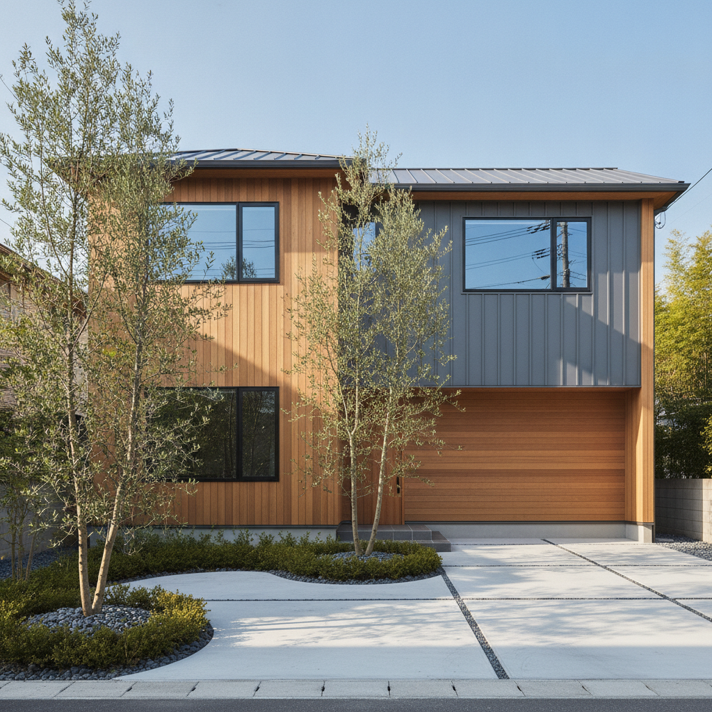 手入れの行き届いた、長く住み継がれる戸建て住宅の外観