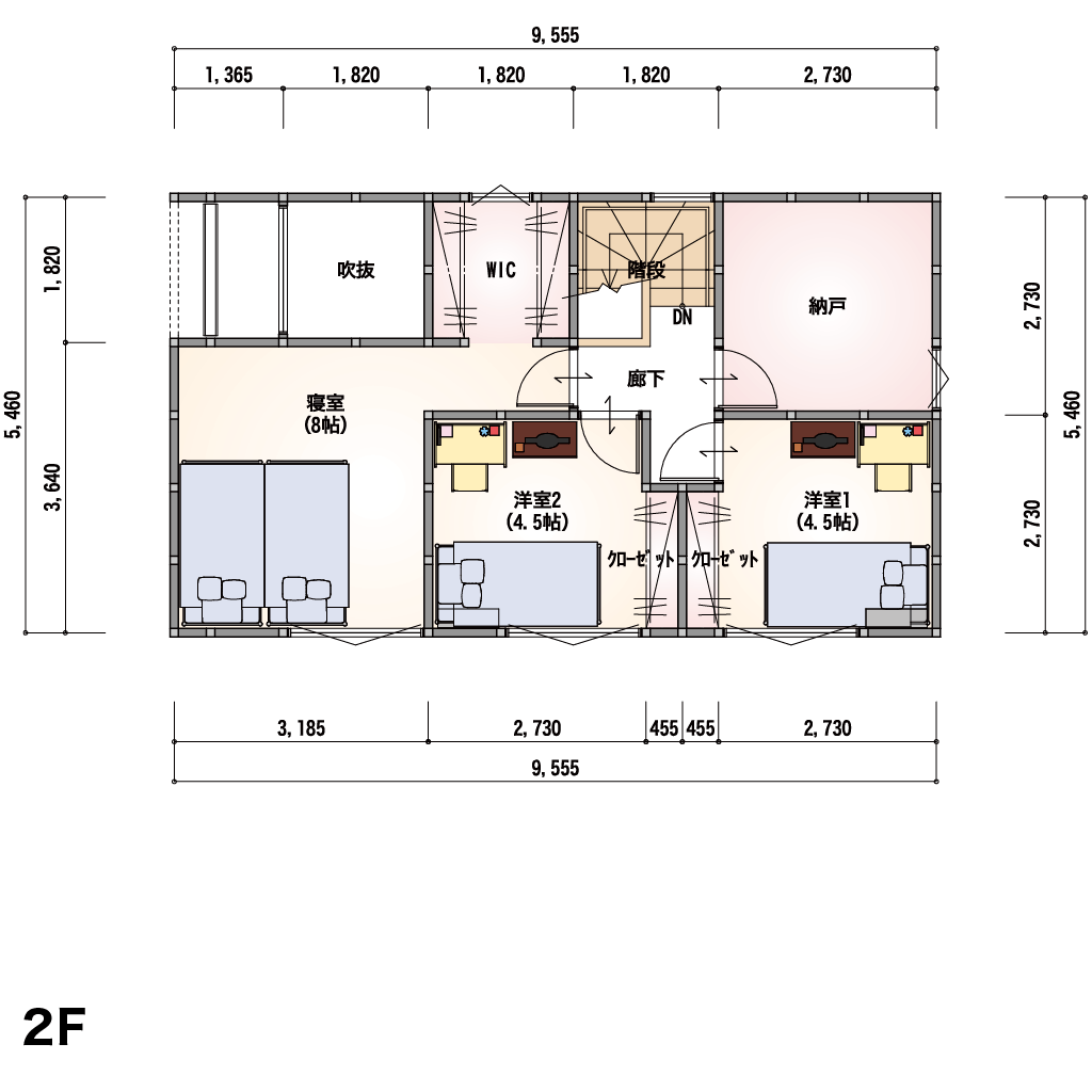 2F 間取り図