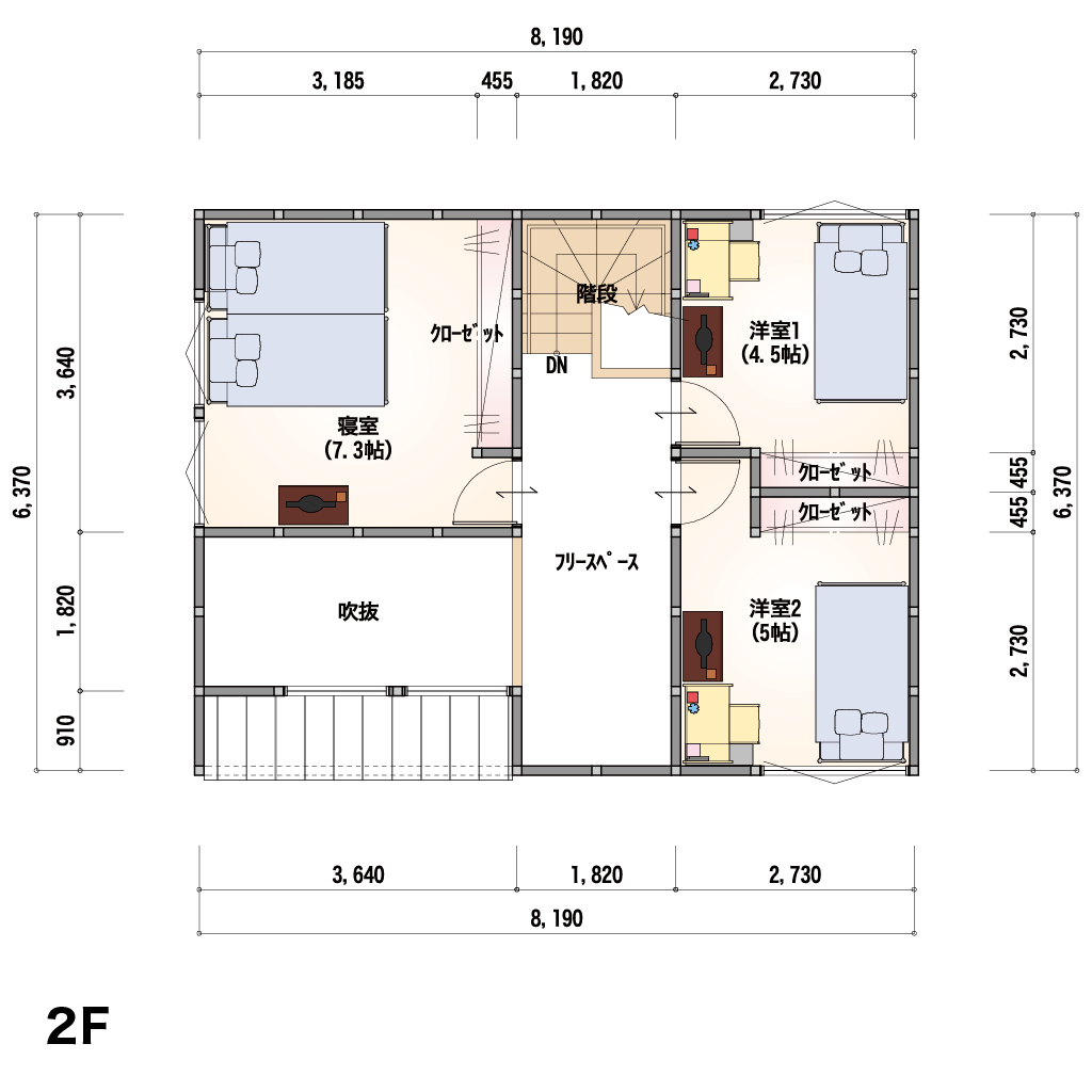 2F 間取り図