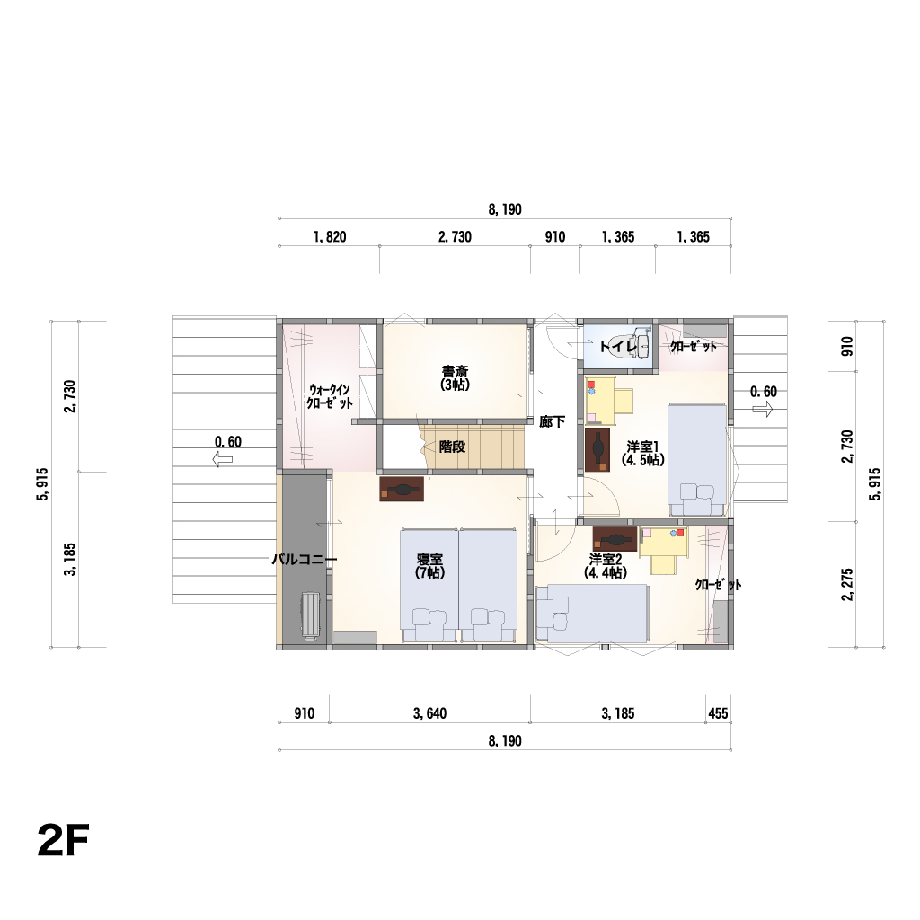 2F 間取り図
