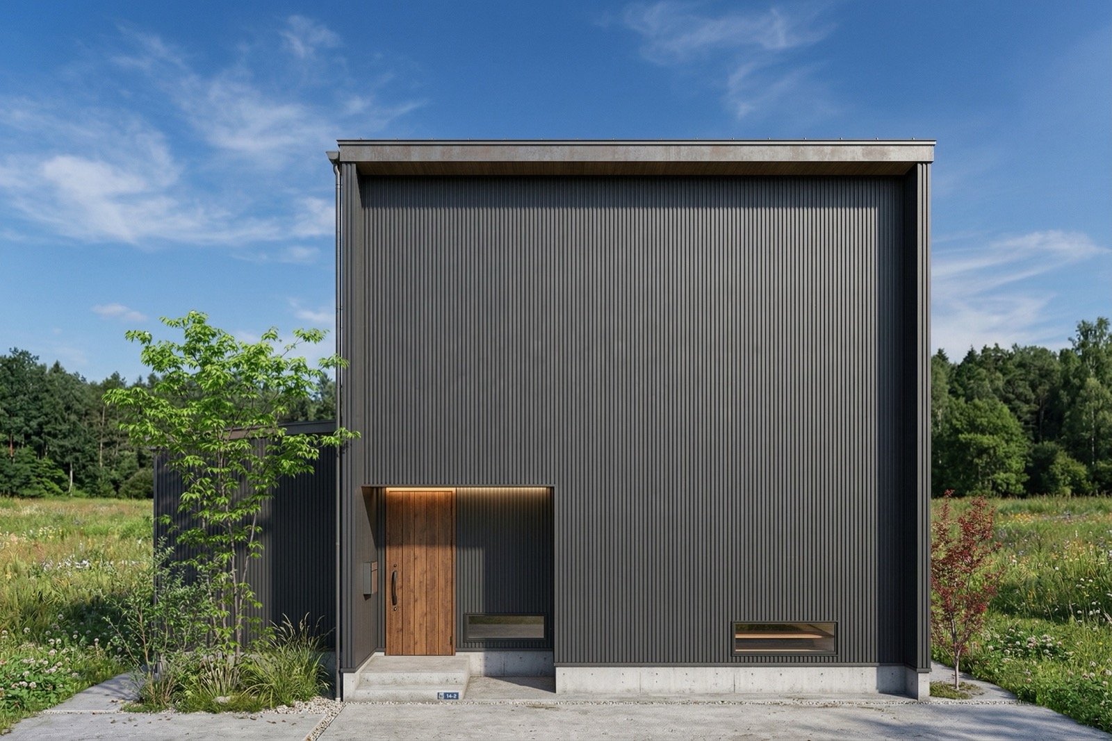 THE BASE 2階建て 3LDK+ワークスペース 外観パース