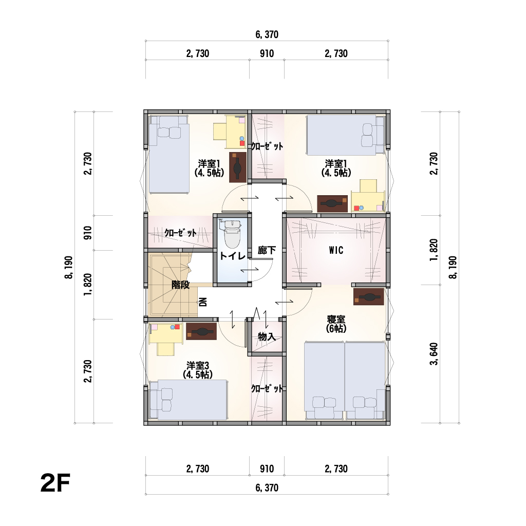 2F 間取り図