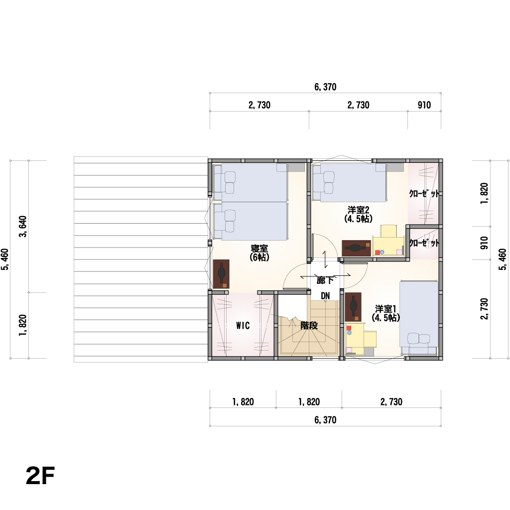 2F 間取り図