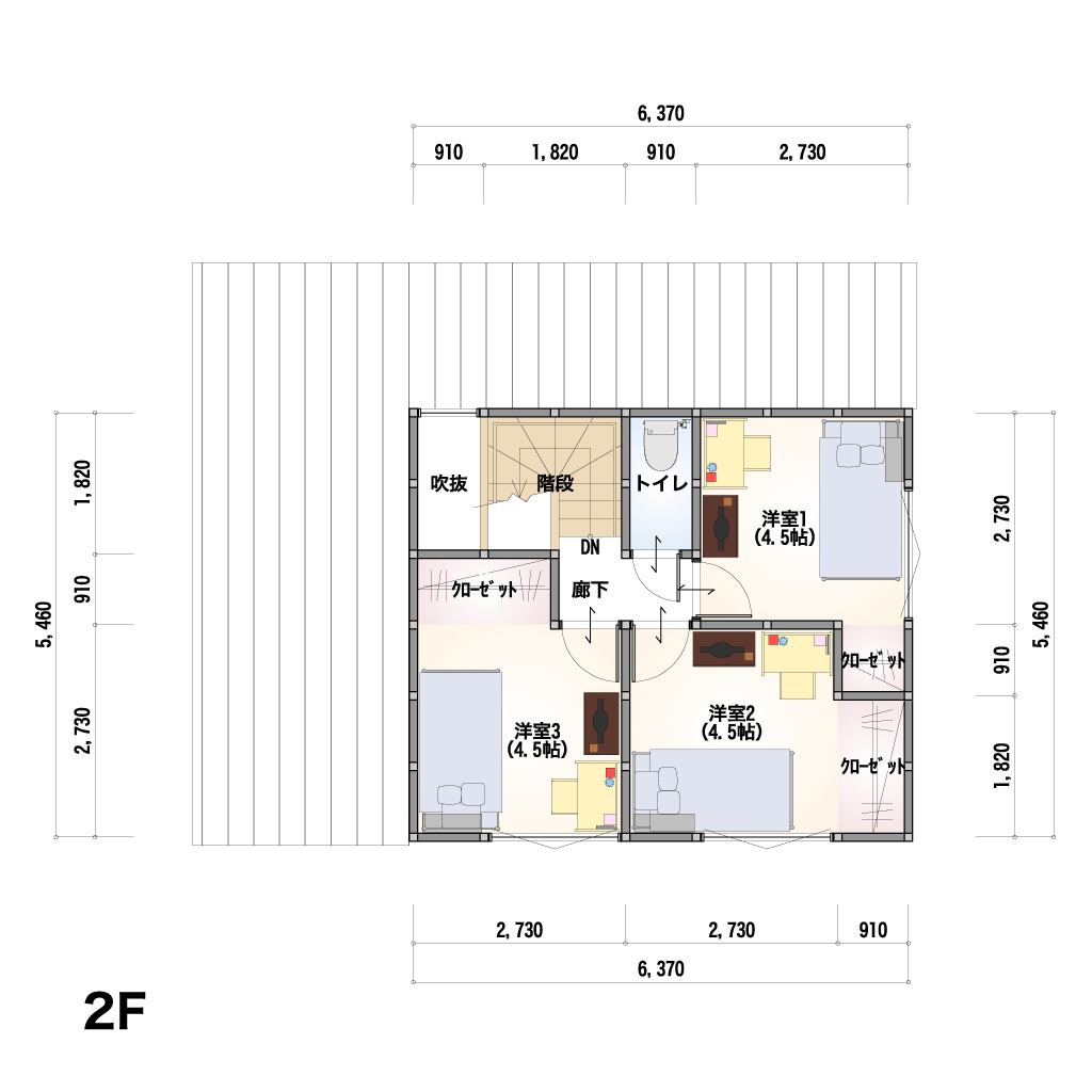 2F 間取り図